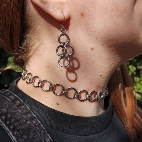 Skeleton Flower Earrings