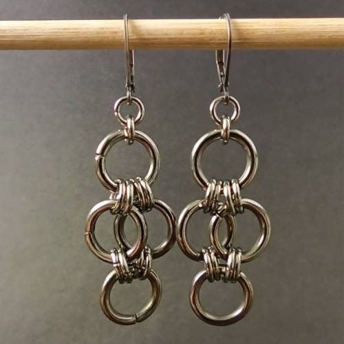 Skeleton Flower Earrings